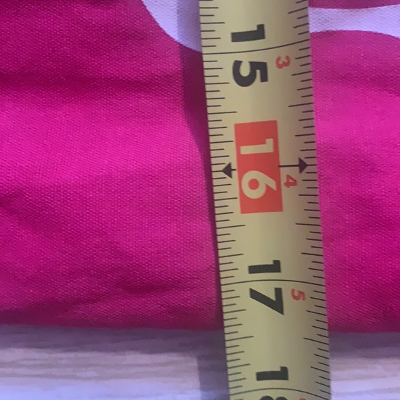 RARE VICTORIA SECRET LOVE HOT PINK  LARGE CANVAS BAG TOTE BARBIE UNIVERSITY - Picture 5 of 12